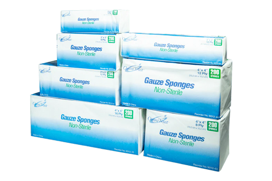 Non-Sterile Gauze Sponges 12py 2*2 40boxes